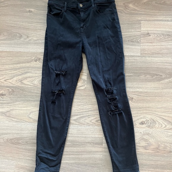 J Brand Alana Distressed high waisted skinny jeans - Picture 2 of 4